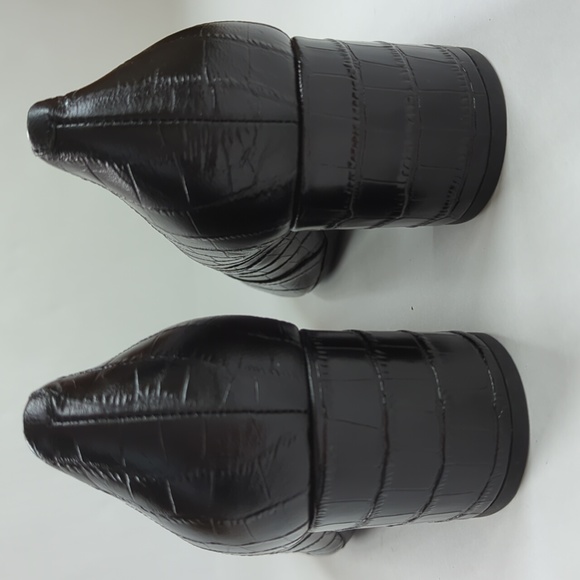 Easy Spirit Evolve Robin Crocodile Print Chunky Block Pump 10M Black - Picture 9 of 16